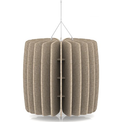 Sch! Acoustic Ceiling Baffles - Shade - Type A - 600mm Wide x 600mm High - Oatmeal Beige