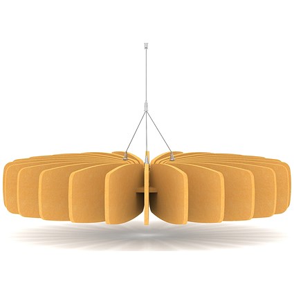 Sch! Acoustic Ceiling Baffles - Shade - Type A - 900mm Wide x 150mm High - Buttercup Yellow