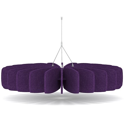 Sch! Acoustic Ceiling Baffles - Shade - Type A - 900mm Wide x 150mm High - Plum Purple