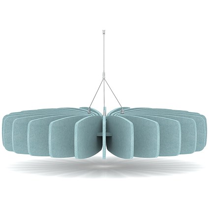 Sch! Acoustic Ceiling Baffles - Shade - Type A - 900mm Wide x 150mm High - Sky Light Blue