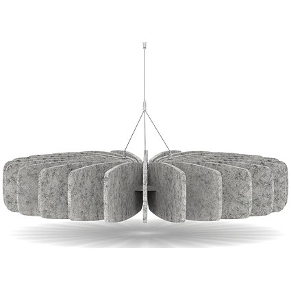 Sch! Acoustic Ceiling Baffles - Shade - Type A - 900mm Wide x 150mm High - Pebble Light Grey