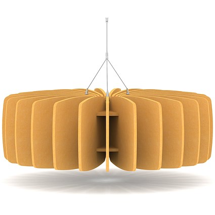 Sch! Acoustic Ceiling Baffles - Shade - Type A - 900mm Wide x 300mm High - Buttercup Yellow