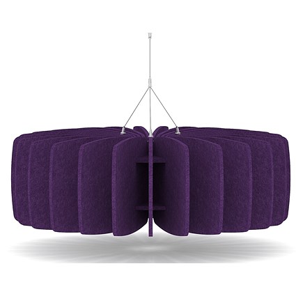 Sch! Acoustic Ceiling Baffles - Shade - Type A - 900mm Wide x 300mm High - Plum Purple