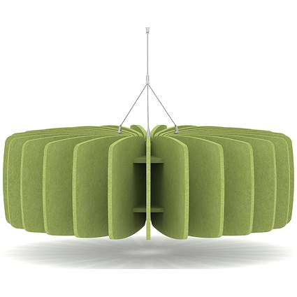 Sch! Acoustic Ceiling Baffles - Shade - Type A - 900mm Wide x 300mm High - Lime Green