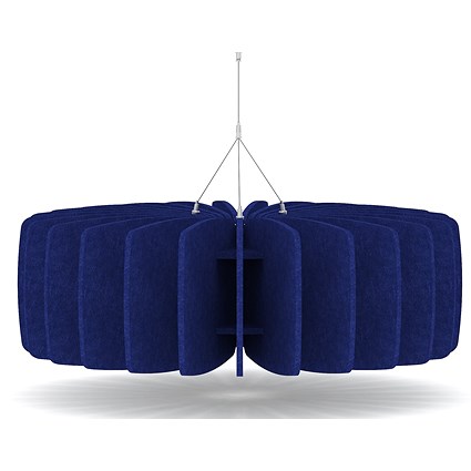 Sch! Acoustic Ceiling Baffles - Shade - Type A - 900mm Wide x 300mm High - Cobalt Blue