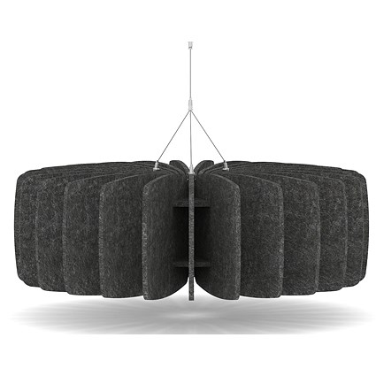 Sch! Acoustic Ceiling Baffles - Shade - Type A - 900mm Wide x 300mm High - Graphite Charcoal
