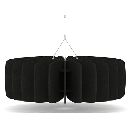 Sch! Acoustic Ceiling Baffles - Shade - Type A - 900mm Wide x 300mm High - Raven Black