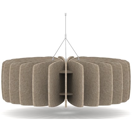 Sch! Acoustic Ceiling Baffles - Shade - Type A - 900mm Wide x 300mm High - Oatmeal Beige