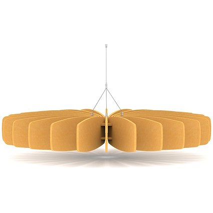 Sch! Acoustic Ceiling Baffles - Shade - Type A - 1200mm Wide x 150mm High - Buttercup Yellow