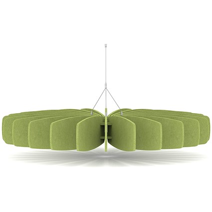 Sch! Acoustic Ceiling Baffles - Shade - Type A - 1200mm Wide x 150mm High - Lime Green