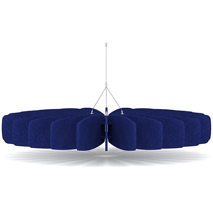 Sch! Acoustic Ceiling Baffles - Shade - Type A - 1200mm Wide x 150mm High - Cobalt Blue