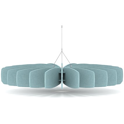 Sch! Acoustic Ceiling Baffles - Shade - Type A - 1200mm Wide x 150mm High - Sky Light Blue