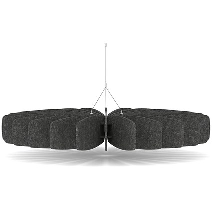 Sch! Acoustic Ceiling Baffles - Shade - Type A - 1200mm Wide x 150mm High - Graphite Charcoal