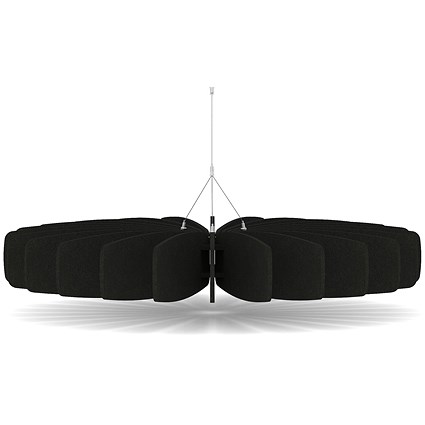 Sch! Acoustic Ceiling Baffles - Shade - Type A - 1200mm Wide x 150mm High - Raven Black