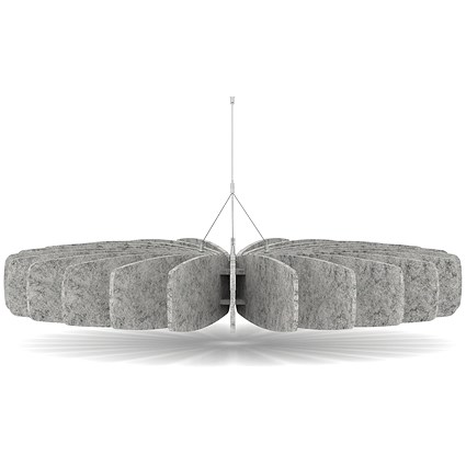 Sch! Acoustic Ceiling Baffles - Shade - Type A - 1200mm Wide x 150mm High - Pebble Light Grey