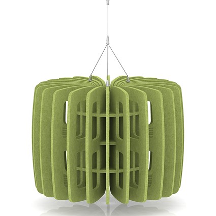 Sch! Acoustic Ceiling Baffles - Shade - Type B - 600mm Wide x 450mm High - Lime Green