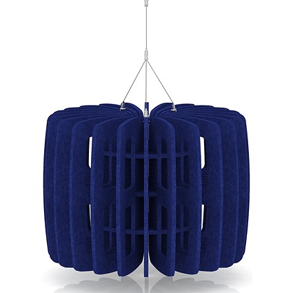 Sch! Acoustic Ceiling Baffles - Shade - Type B - 600mm Wide x 450mm High - Cobalt Blue