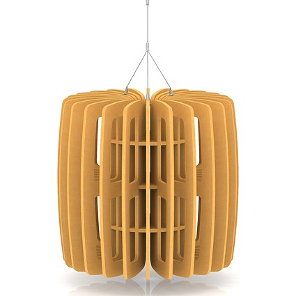 Sch! Acoustic Ceiling Baffles - Shade - Type B - 600mm Wide x 600mm High - Buttercup Yellow