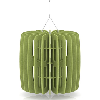 Sch! Acoustic Ceiling Baffles - Shade - Type B - 600mm Wide x 600mm High - Lime Green