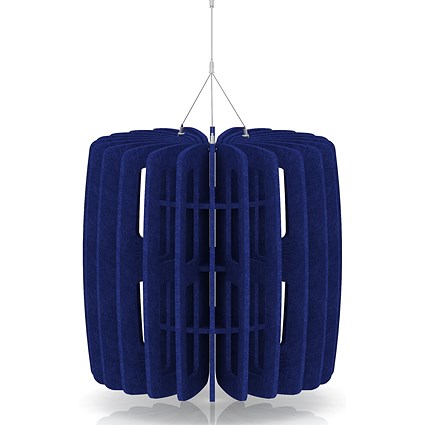 Sch! Acoustic Ceiling Baffles - Shade - Type B - 600mm Wide x 600mm High - Cobalt Blue