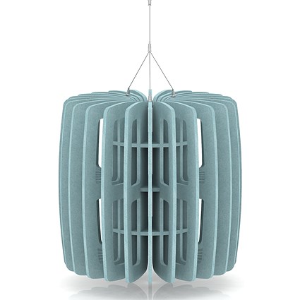 Sch! Acoustic Ceiling Baffles - Shade - Type B - 600mm Wide x 600mm High - Sky Light Blue