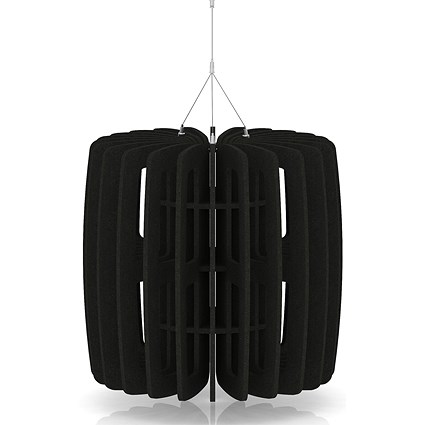 Sch! Acoustic Ceiling Baffles - Shade - Type B - 600mm Wide x 600mm High - Raven Black