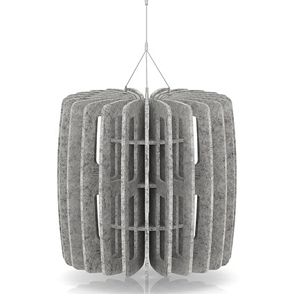 Sch! Acoustic Ceiling Baffles - Shade - Type B - 600mm Wide x 600mm High - Pebble Light Grey