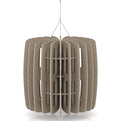 Sch! Acoustic Ceiling Baffles - Shade - Type B - 600mm Wide x 600mm High - Oatmeal Beige