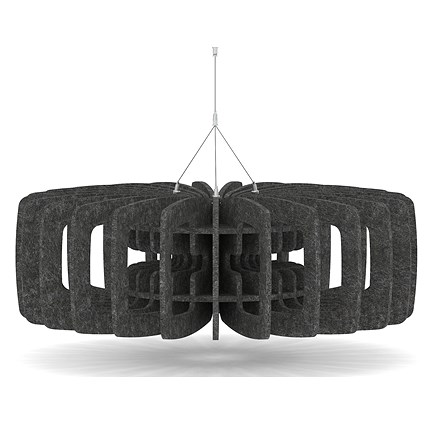 Sch! Acoustic Ceiling Baffles - Shade - Type C - 900mm Wide x 300mm High - Graphite Charcoal