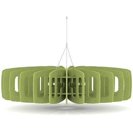 Sch! Acoustic Ceiling Baffles - Shade - Type C - 1200mm Wide x 300mm High - Lime Green