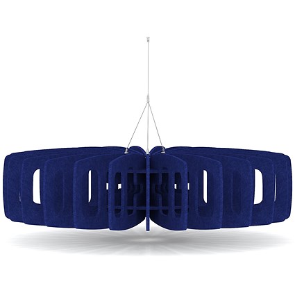 Sch! Acoustic Ceiling Baffles - Shade - Type C - 1200mm Wide x 300mm High - Cobalt Blue