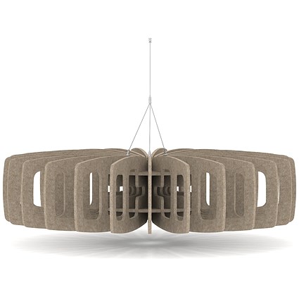 Sch! Acoustic Ceiling Baffles - Shade - Type C - 1200mm Wide x 300mm High - Oatmeal Beige