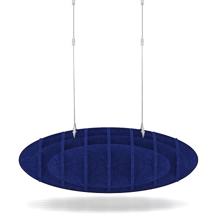Sch! Acoustic Ceiling Baffles - Hatch - Type D - 700 x 700mm Wide x 250mm High - Cobalt Blue