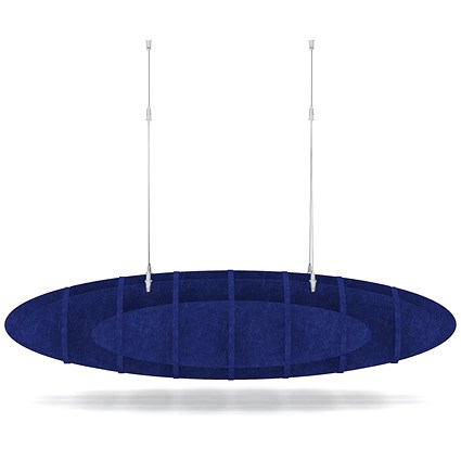 Sch! Acoustic Ceiling Baffles - Hatch - Type D - 1000 x 600mm Wide x 250mm High - Cobalt Blue