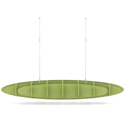 Sch! Acoustic Ceiling Baffles - Hatch - Type D - 1600 x 650mm Wide x 250mm High - Lime Green