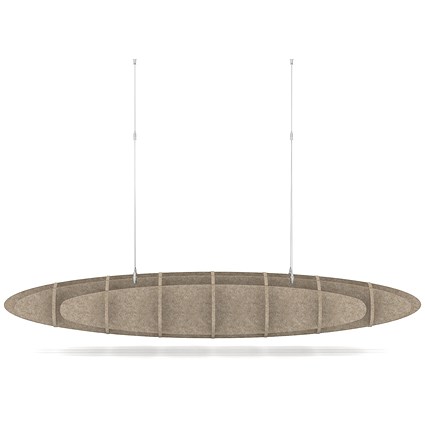 Sch! Acoustic Ceiling Baffles - Hatch - Type D - 1600 x 650mm Wide x 250mm High - Oatmeal Beige