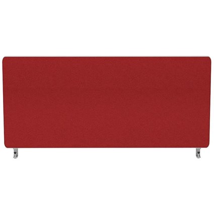 Impulse Plus Desk Screen, 800x450mm, Burgundy