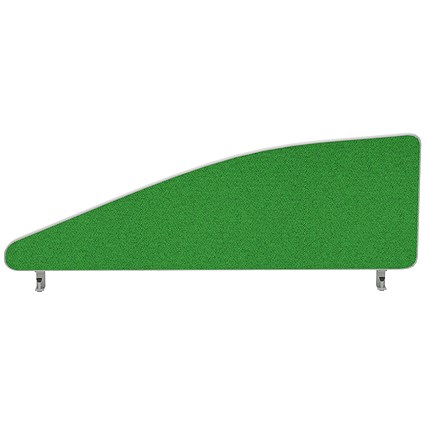 Impulse Plus Angle Desk Screen, 1000x450mm, Palm Green