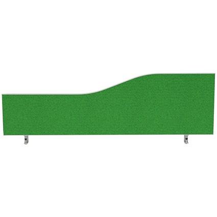 Impulse Plus Wave Desk Screen, 1200x450mm, Palm Green