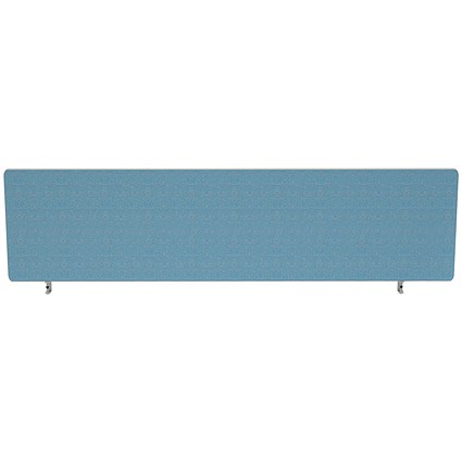 Impulse Plus Desk Screen, 1400x450mm, Sky Blue
