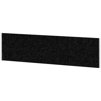 Impulse Plus Desk Screen, 1500x450mm, Black