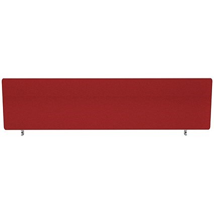 Impulse Plus Desk Screen, 1600x450mm, Burgundy