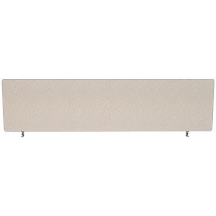 Impulse Plus Desk Screen, 1600x450mm, Light Grey
