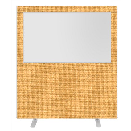 Impulse Plus Clear Half Vision Floor Screen, 1600x1800mm, Beige