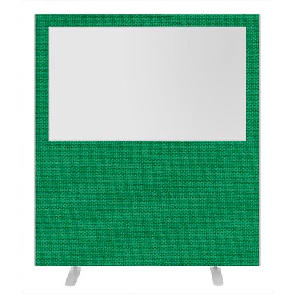Impulse Plus Clear Half Vision Floor Screen, 1600x1800mm, Palm Green