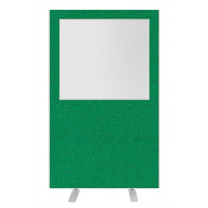 Impulse Plus Clear Half Vision Floor Screen, 1200x1800mm, Palm Green