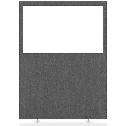 Half Vision Panel Impulse Plus Clear Half Vision Floor Screen, 1200x1650mm, Lead | Paperstone