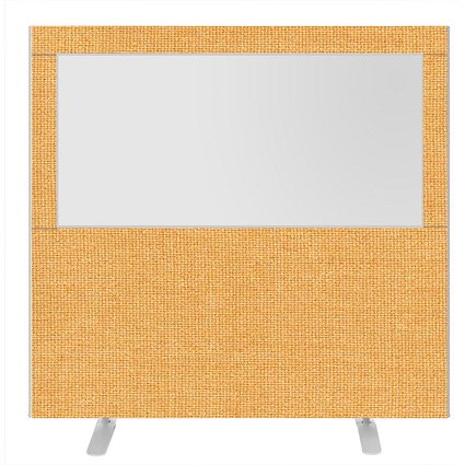 Impulse Plus Clear Half Vision Floor Screen, 1600x1500mm, Beige