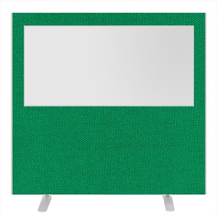 Impulse Plus Clear Half Vision Floor Screen, 1600x1500mm, Palm Green