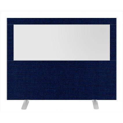 Impulse Plus Clear Half Vision Floor Screen, 1600x1200mm, Royal Blue